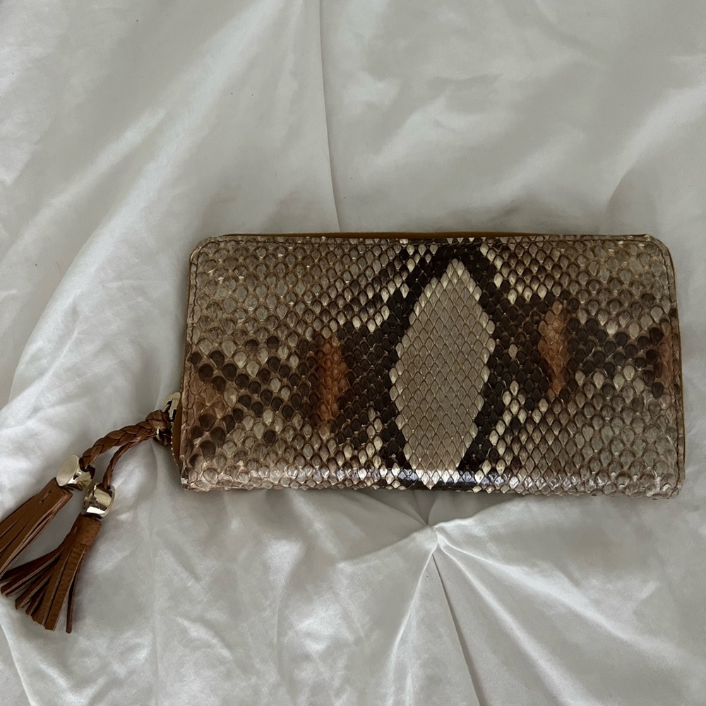 Authentic Gucci Python Zip Around Wallet - Picture 4 of 4